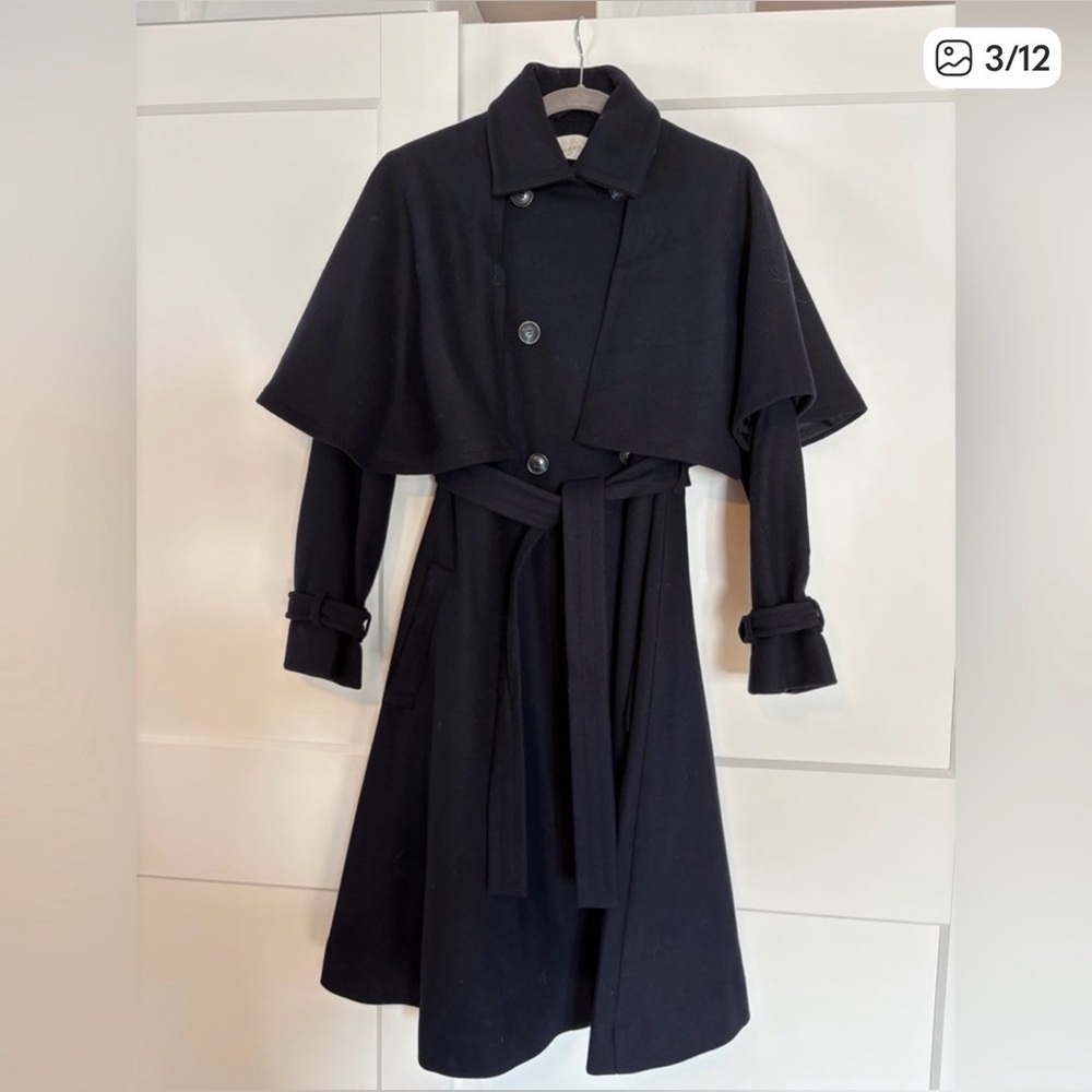 Doen Bolton Coat Deep Navy size medium - Picture 5 of 10